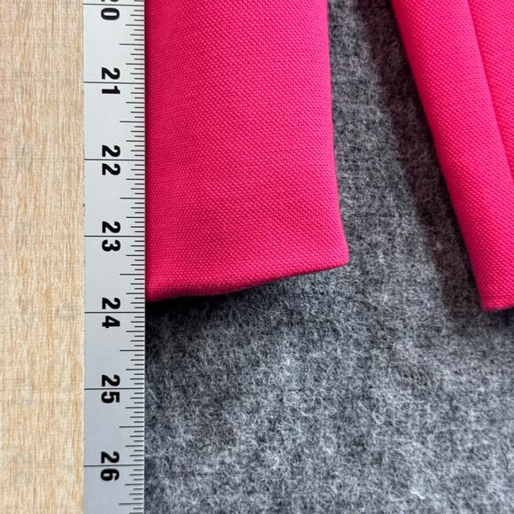 Tommy Hilfiger Women's Pink Blazer Size 2 Tailored Jacket Elbow Patches - Picture 6 of 8